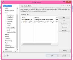 Image result for eclipse preference dialog