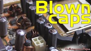 Image result for blown capacitor