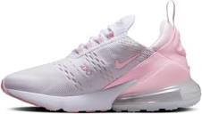 Amazon.com | Nike Women's Air Max 270 White/Medium Soft Pink-Pearl ...