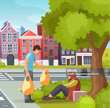 Image result for foto de fazendo caridade