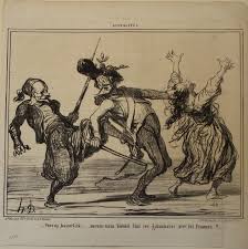 Image result for riot scene by honore-daumier
