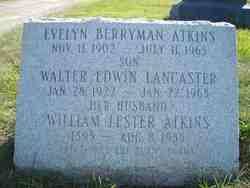 Evelyn Berryman Atkins (1902 - 1965) - Find A Grave Memorial - 17969865_118902857234