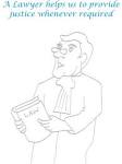 Lawyer printable coloring page for kids: Our Helpers coloring page