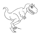 Dinosaur coloring page