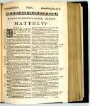 12.1 Eliot's Massachuset Bible, fol. A2r, Gospel of Matthew