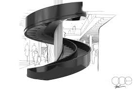 Image result for spiral escalator
