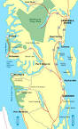 Vancouver Island Travel Map Parksville To Campbell River BC