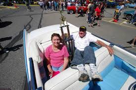Pictured are the 2010 Memorial Motor Madness Car Show\u0026#39;s Best in Show winners Mr. and Mrs. Doug Dressel of Mountain Lakes, with their 1956 Chrysler New ... - 9555639-large