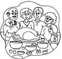 Dinner coloring page