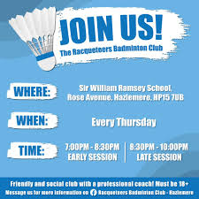 Image result for RACQUETEERS Badminton Club