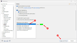 Image result for eclipse preference dialog