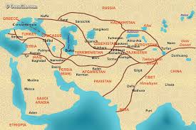 Image result for silk road map