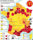 Le maillage de la France par McDonald's - L'