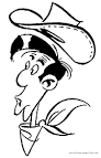 Lucky Luke coloring page