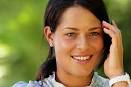Ana Ivanović, smiling after