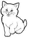 Cat coloring page