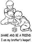 Cain and Abel coloring page
