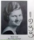 Mary Lee of Ray City, GA at Georgia State Womans College (nka Valdosta State ... - 1933-mary_lee
