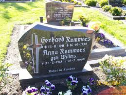 Grab von Anna Remmers (geb. Willms) (23.02.1913-16.07.2004 ... - ot115