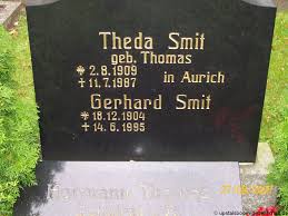 Grab von Gerhard Smit (18.12.1904-14.06.1995), Friedhof Aurich-