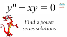 6.1-13 Find power series solutions of y''-xy=0 | DE - YouTube
