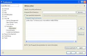 Image result for eclipse preference dialog