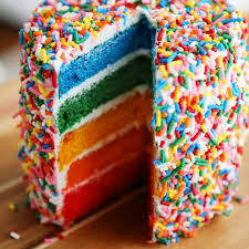 Image result for rainbow cake