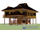 แบบบ้านไม้สองชั้นสวยๆท่ามกลางธรรมชาติ | homedec.in.th บ้าน