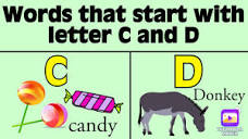 Match the words with pictures - learn letter C and D with words ...