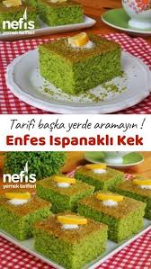 Image result for ıspanaklı kek