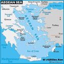 Map of Aegean Sea - World Seas, Aegean Map Location - World Atlas
