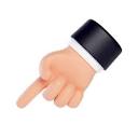 Premium Vector | High quality 3d business hand gestures 3d hand ...