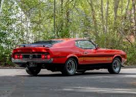 Image result for Bright Red 1972 Mustang