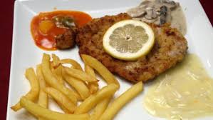 Image result for schnitzel mit pommes