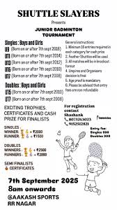 Image result for Saturday Smashers Junior Badminton Club