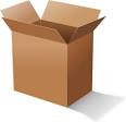 Cardboard Box clip art - vector clip art online, royalty free ...