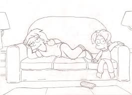 Maggie and Eric Chillin... by ~simpspin on deviantART - maggie_and_eric_chillin____by_simpspin-d48on3w