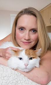 This week has seen five-year-old cat Oscar, pictured here with owner. Oscar, pictured here with owner Caroline Hughes, is terrorising neighours in a ... - article-0-15EEA1F3000005DC-720_310x509