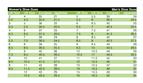 Shoe Size Converter Shoe Sizes Mens Womens UK US European Shoe ...