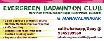 Image result for Evergreens Badminton Club