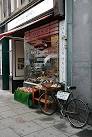 Lindsay Grieve, Butchers, Hawick. There is an old message bike outside this - via Daymix