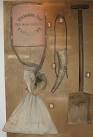 [4] a wooden spade for shovelling gun powder and [5] a rubberised bag - via Daymix