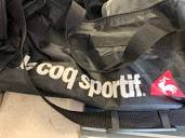 Used Le Coq Sportif TENNIS Gym Sport Bag Travel, Tennis, Soccer ...