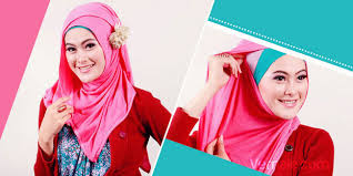 Cara Memakai Jilbab Pashmina Kaos Simple | Cara Memakai Jilbab ...