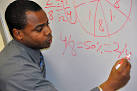 Aaron Clark demonstrates math terms in his classroom. - Neag_AaronClark
