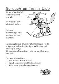 Image result for Sproughton Tennis Club