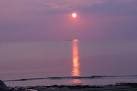 The sun sinking over the flat - via Daymix