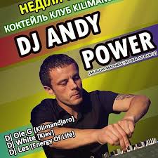 У неділю запрошуємо на відпочинок з друзями у Коктейль Клуб Kilimandjaro. Цього вечора вас розважатиме: DJ Andy Power[Musical Madness|Global 10 dance] - powerdj