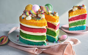 Image result for rainbow cake