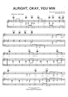 Alright, Okay, You Win Sheet Music | OnlineSheetMusic.